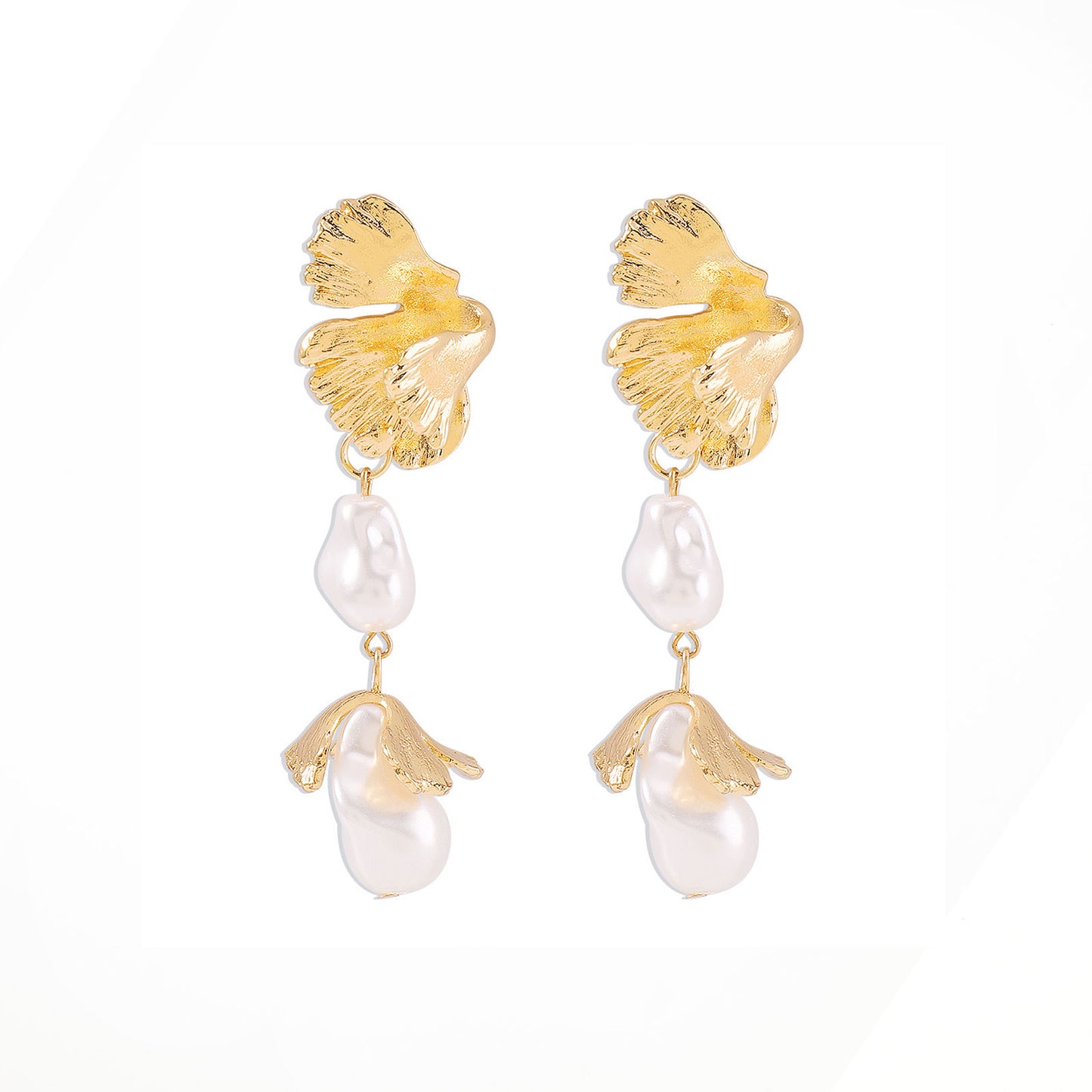 Baroque Flower Drop Earrings