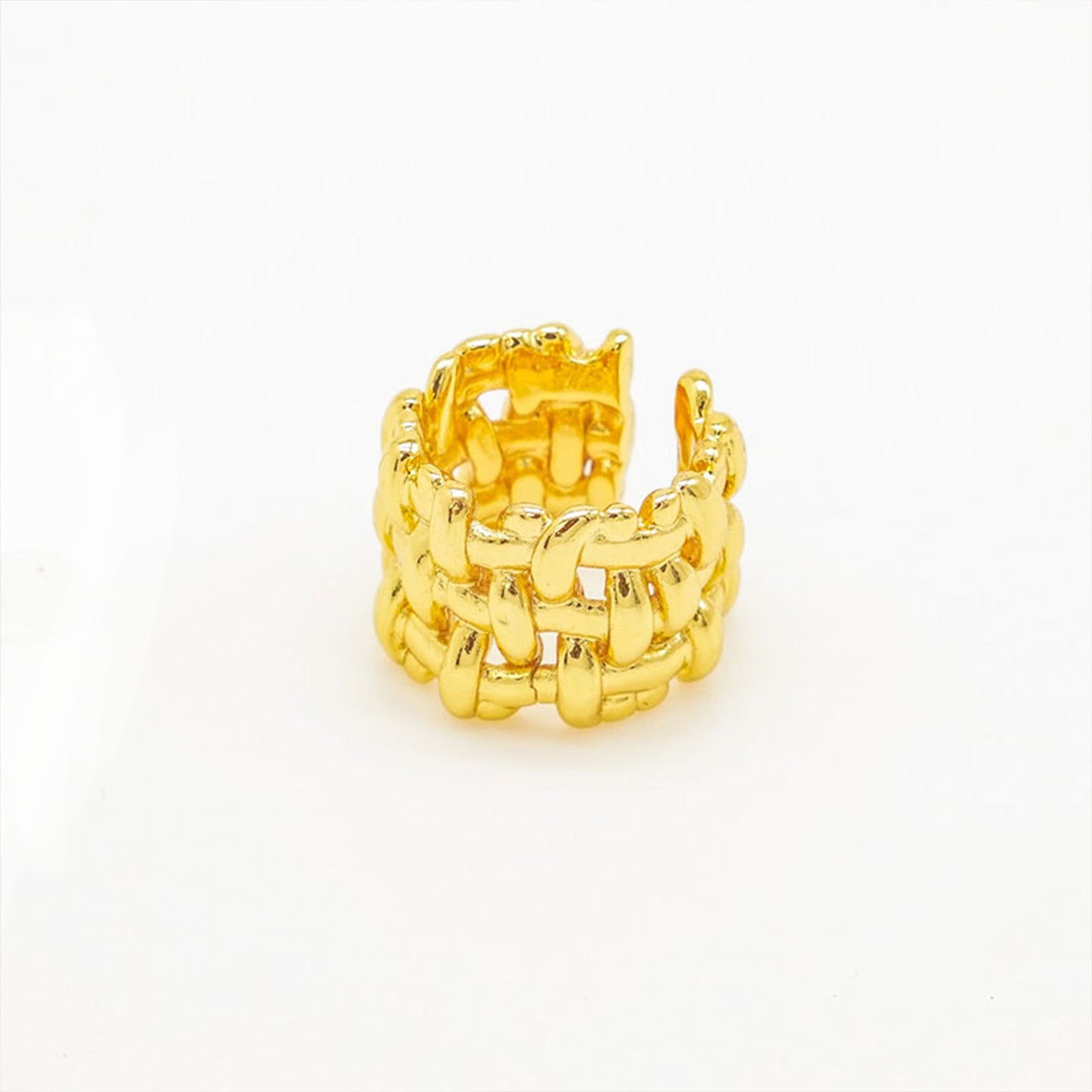 Woven Band Gold Ring