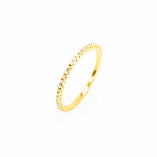 Cubic Zirconia Gold Ring