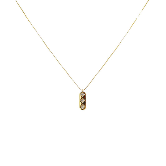 3 Stars Diamond Gold Chain Necklaces