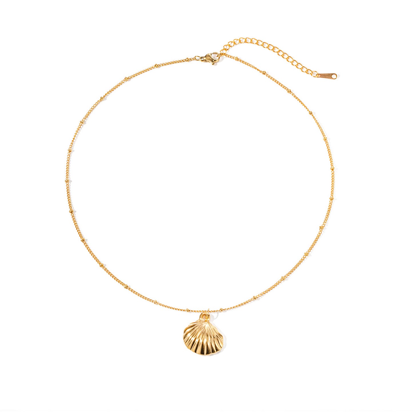 Seashell Pendant Gold Necklace