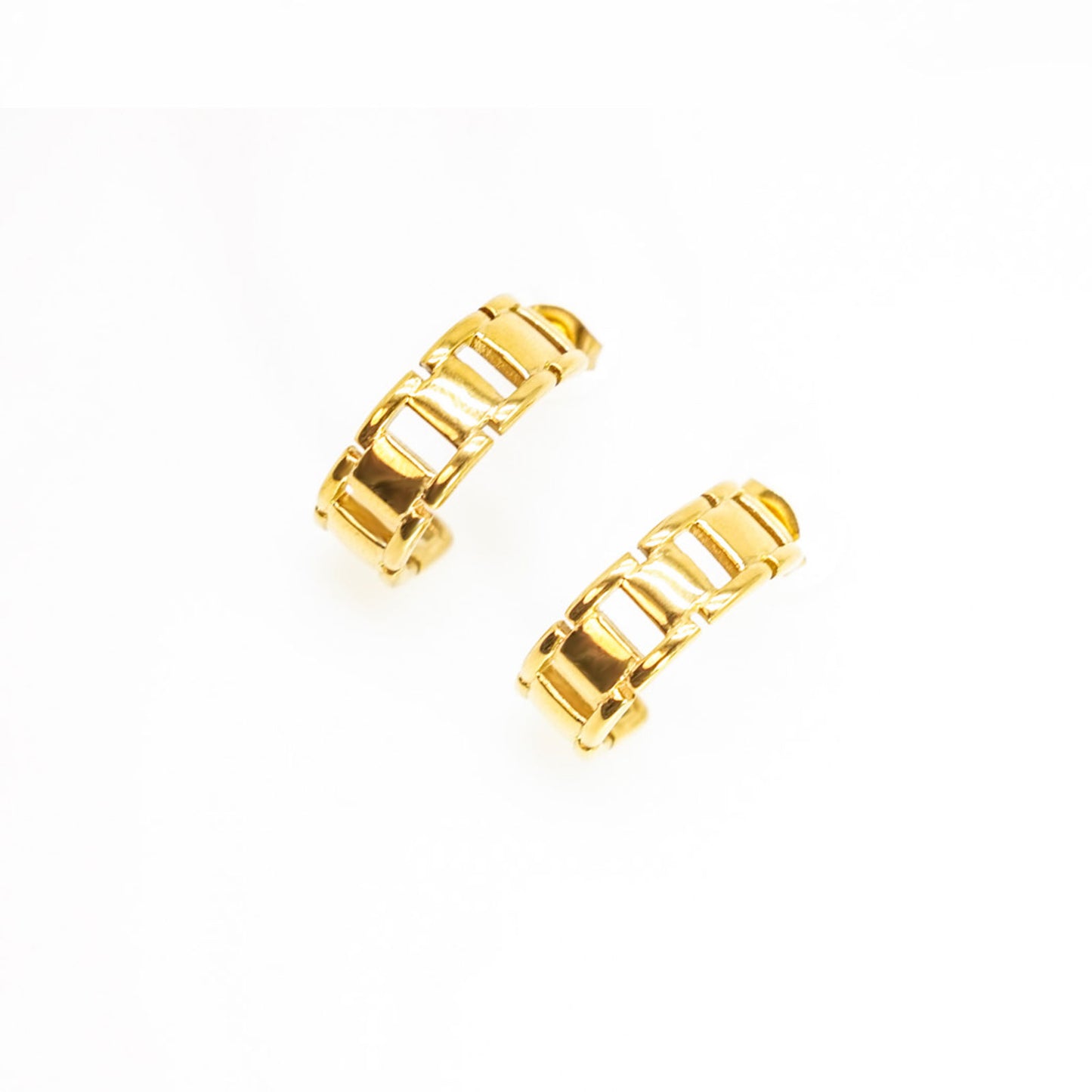 Gold Chain Link Earrings