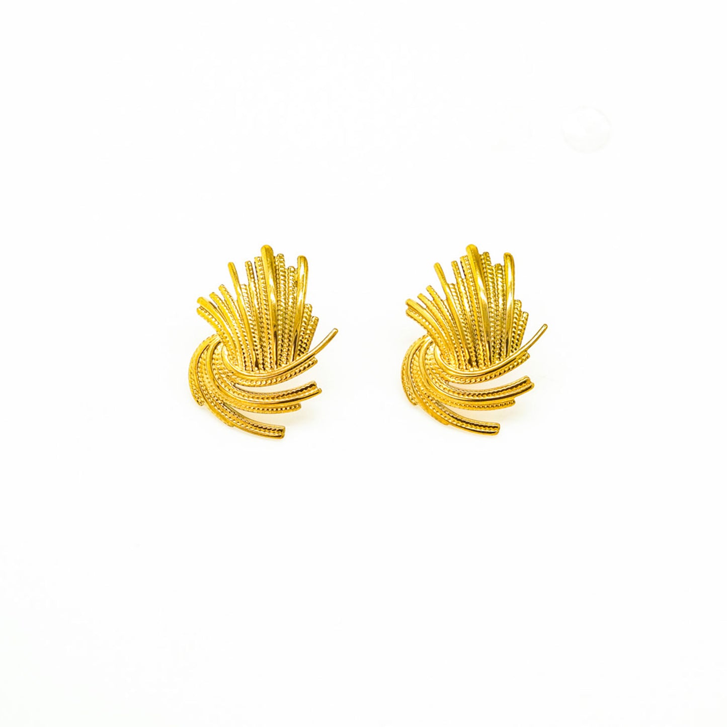 Sparkling Fireworks Gold Earrings