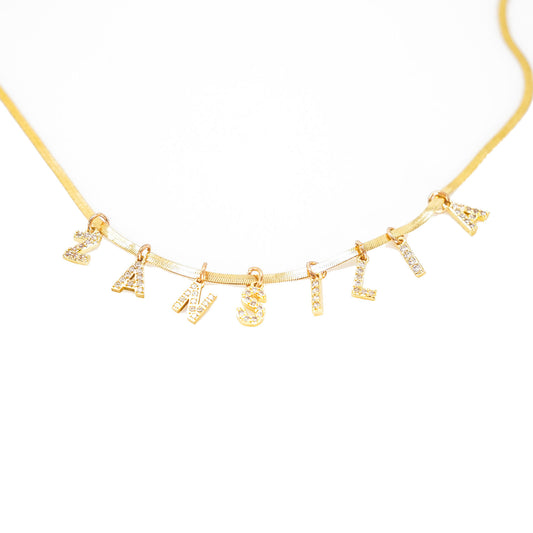 Petite Letter Gold Necklace