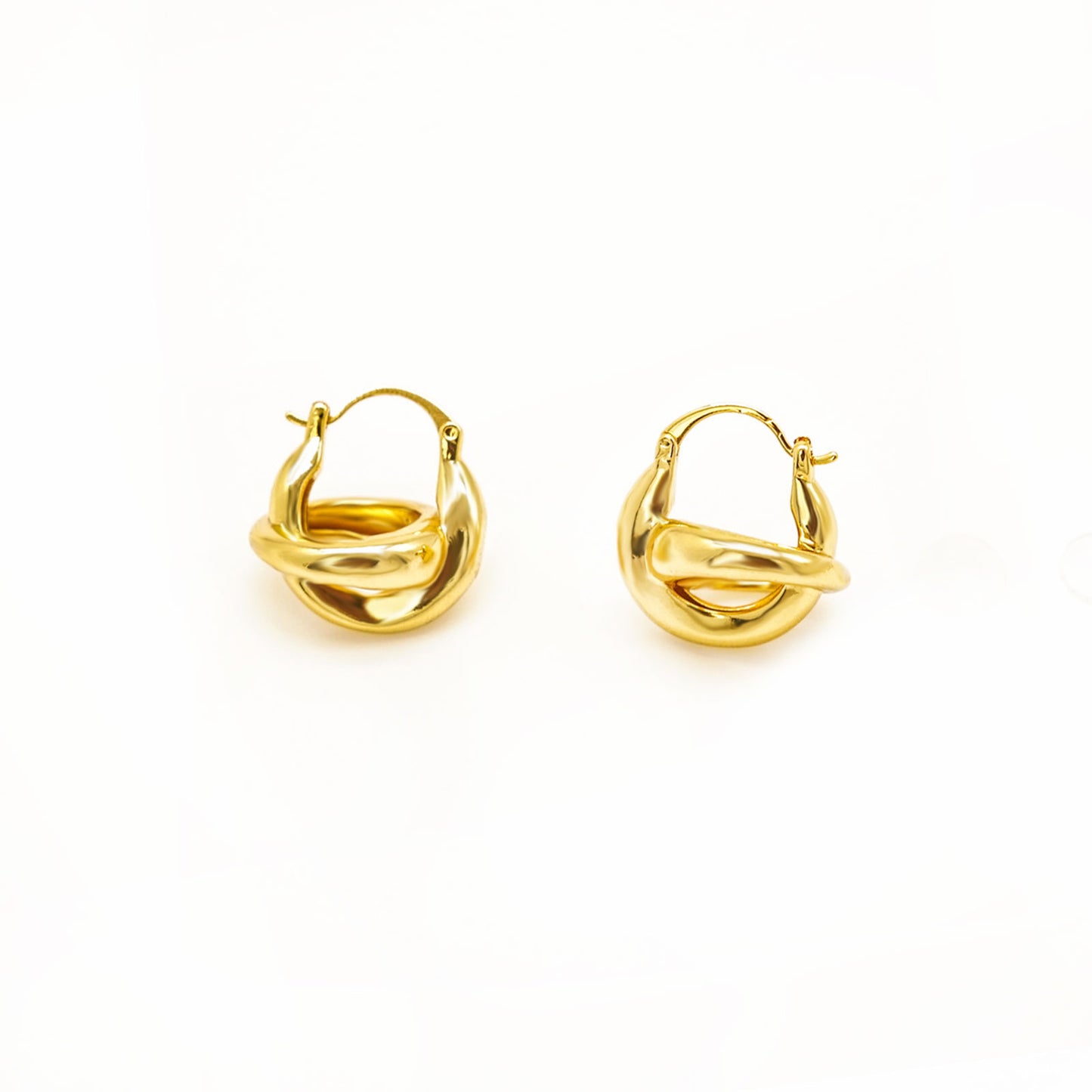 Classic Infinity Knot Gold Earrings