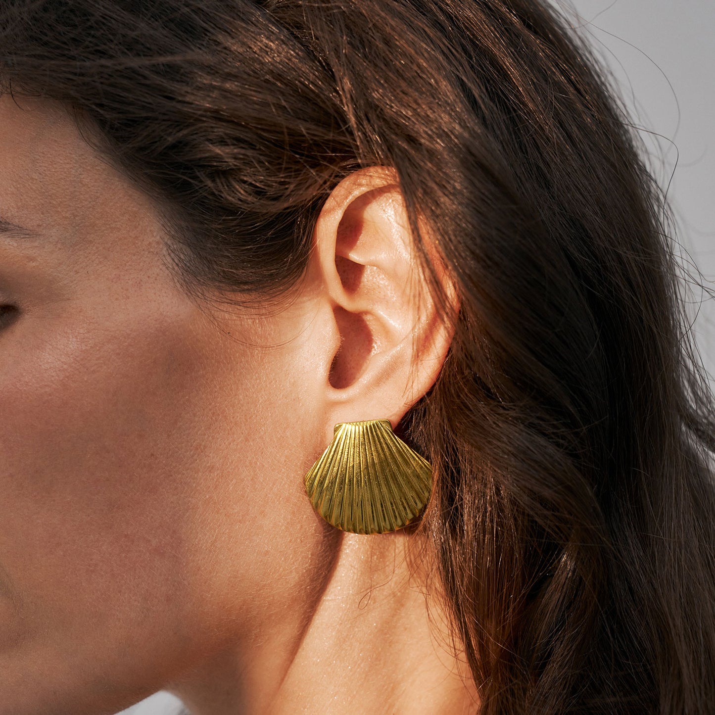 Shell Gold Earrings