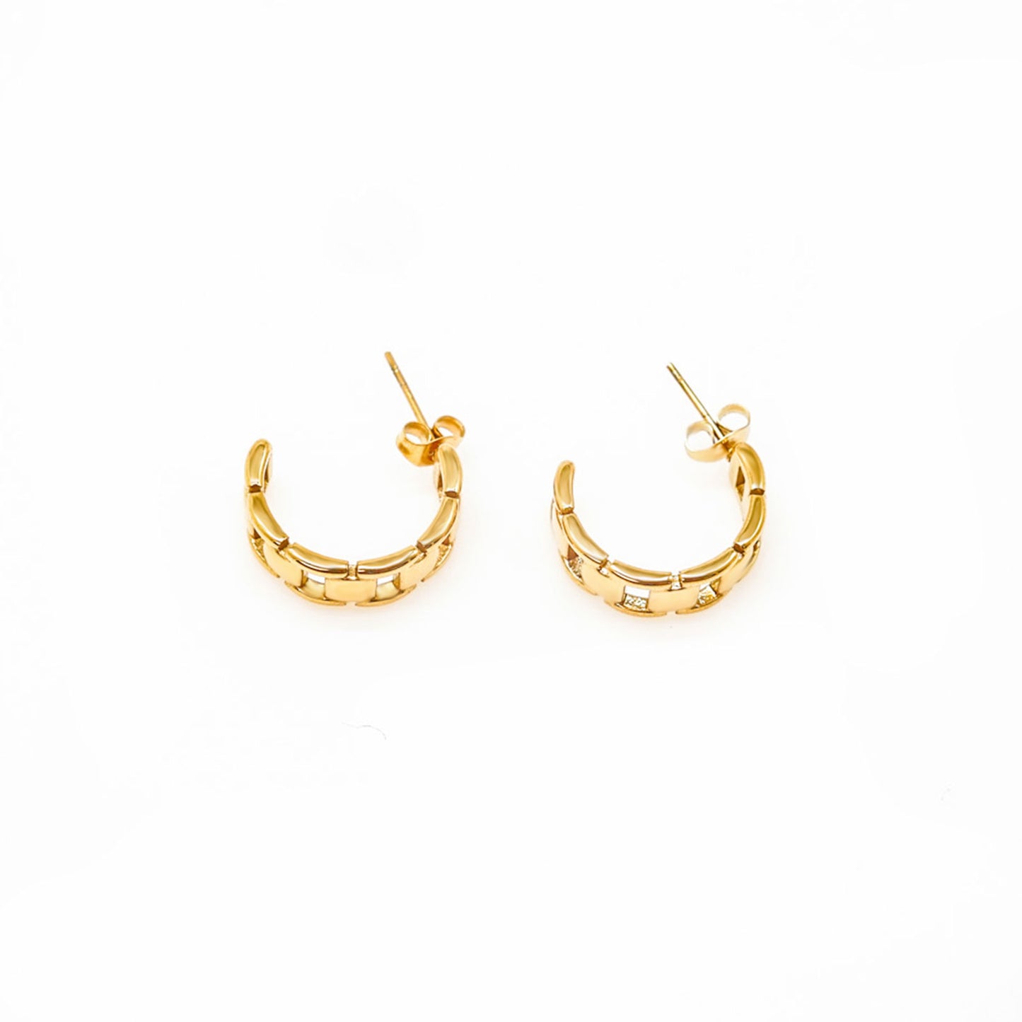 Gold Chain Link Earrings