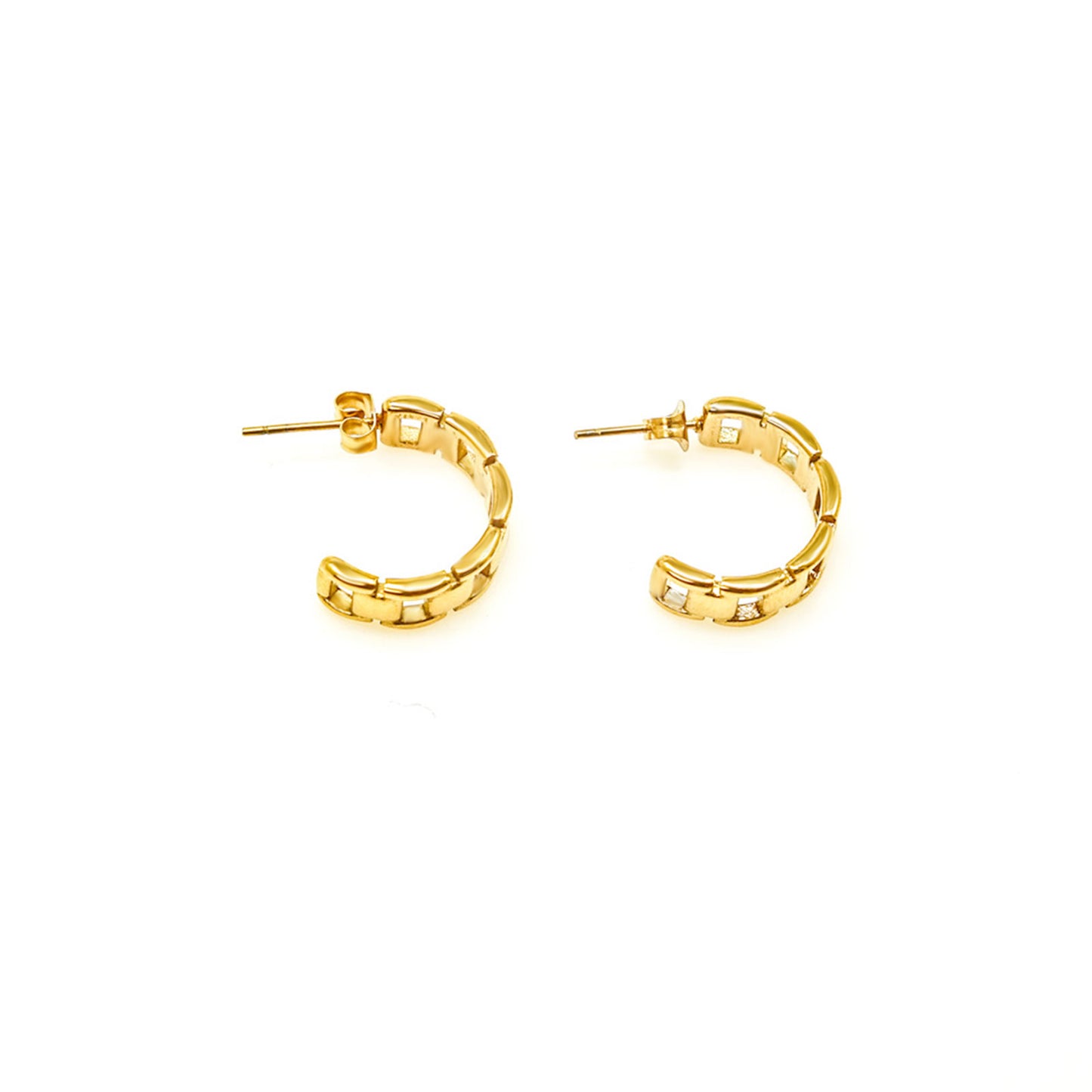 Gold Chain Link Earrings