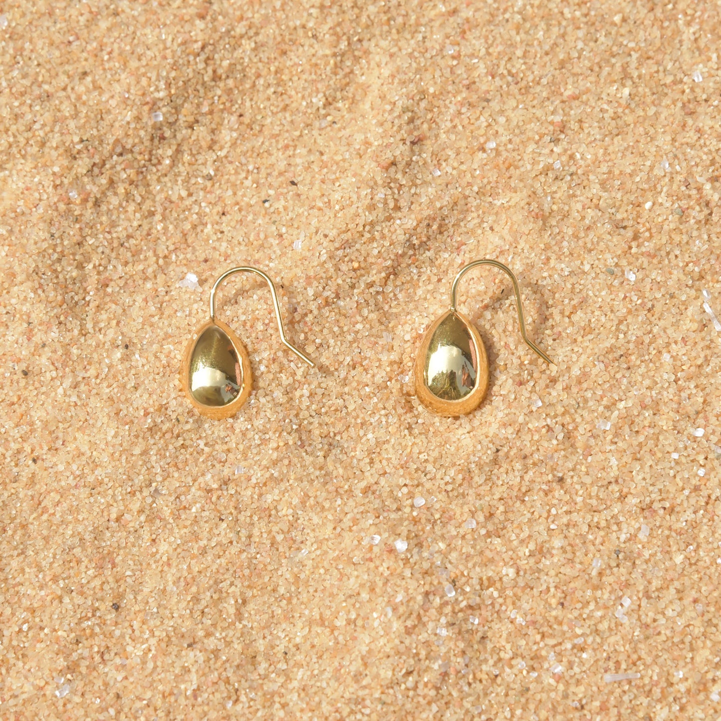 Teardrop Gold Earrings