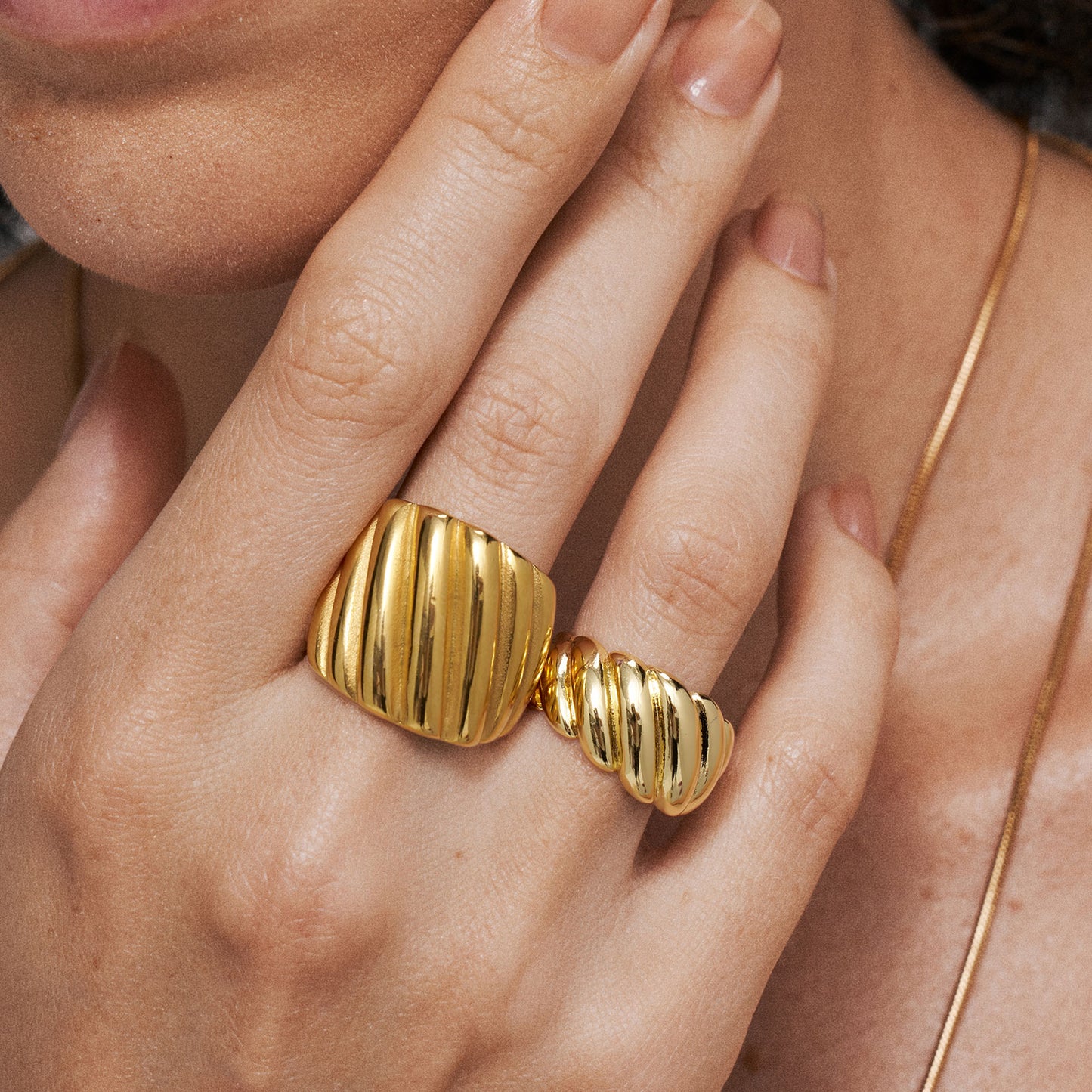 Croissant Gold Ring