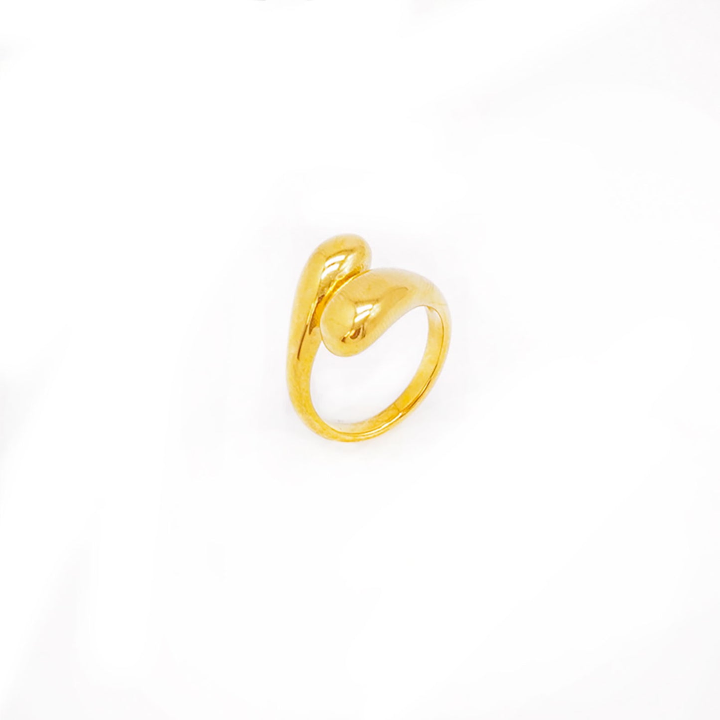 Duo Round Gold Ring