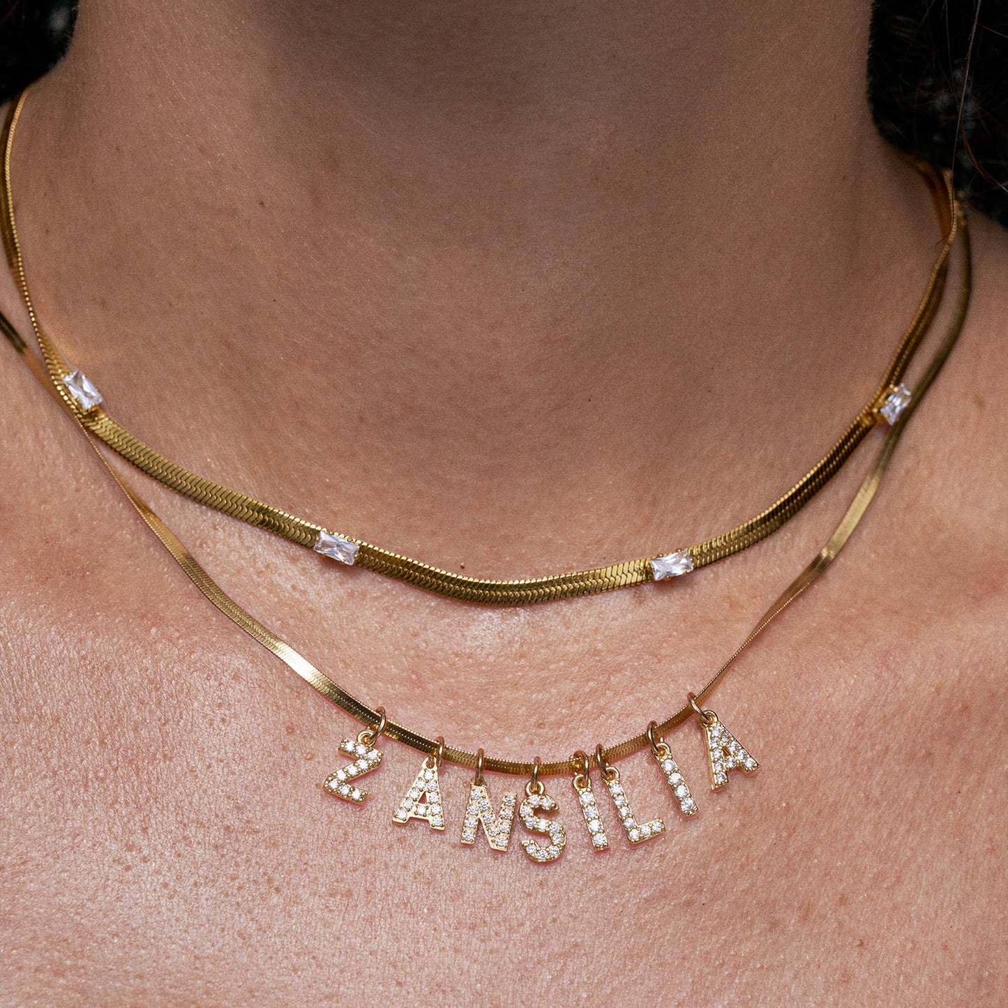 Petite Letter Gold Necklace