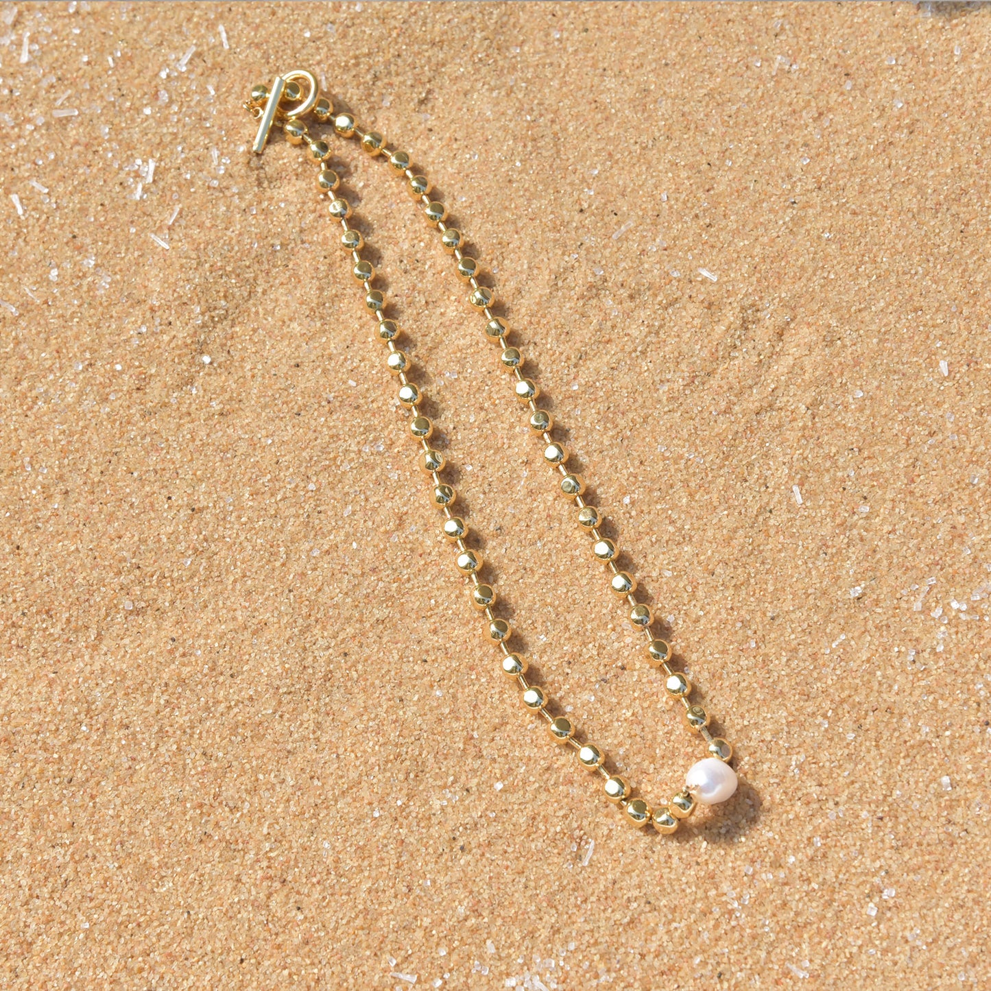 Baroque Freshwater Pearl Gold Necklace