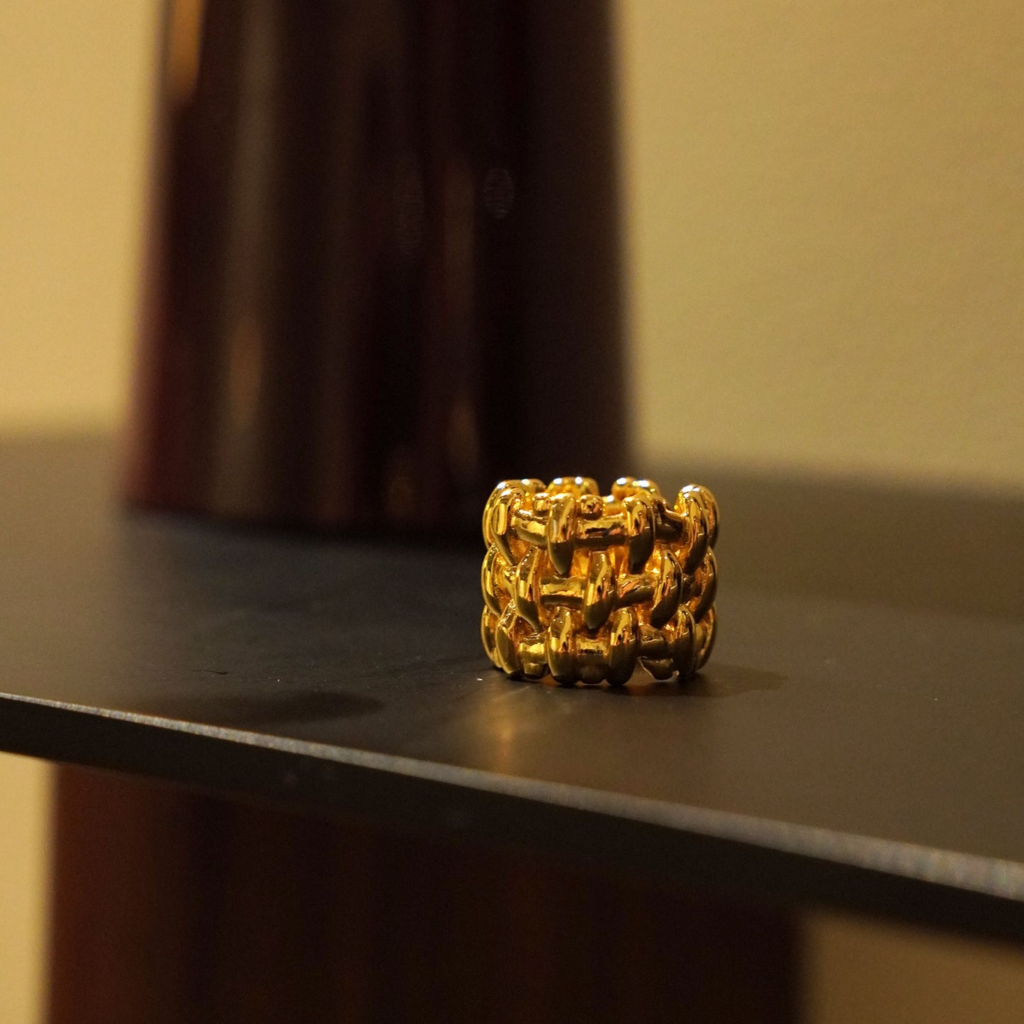 Woven Band Gold Ring